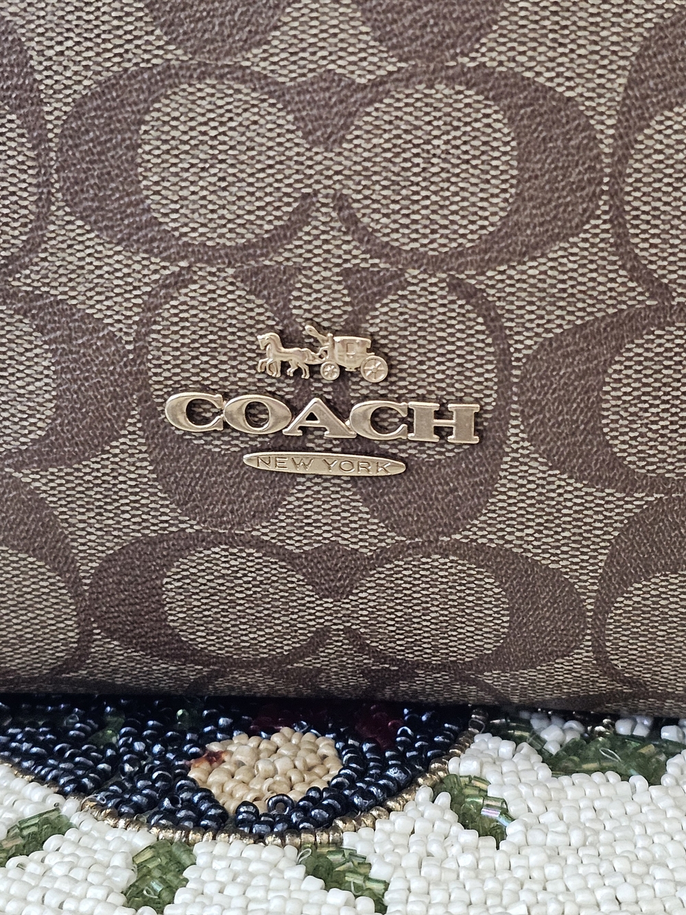 Coach Kacey Satchel In Signature Brown Canvas And Leather - Picture 13 of 13